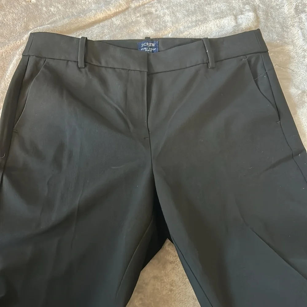 J. Crew RUBY Black Cropped Dress Pants